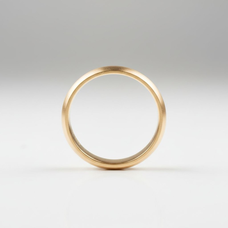 Final result: AI-generated circle view showing ring opening from eye level side profile